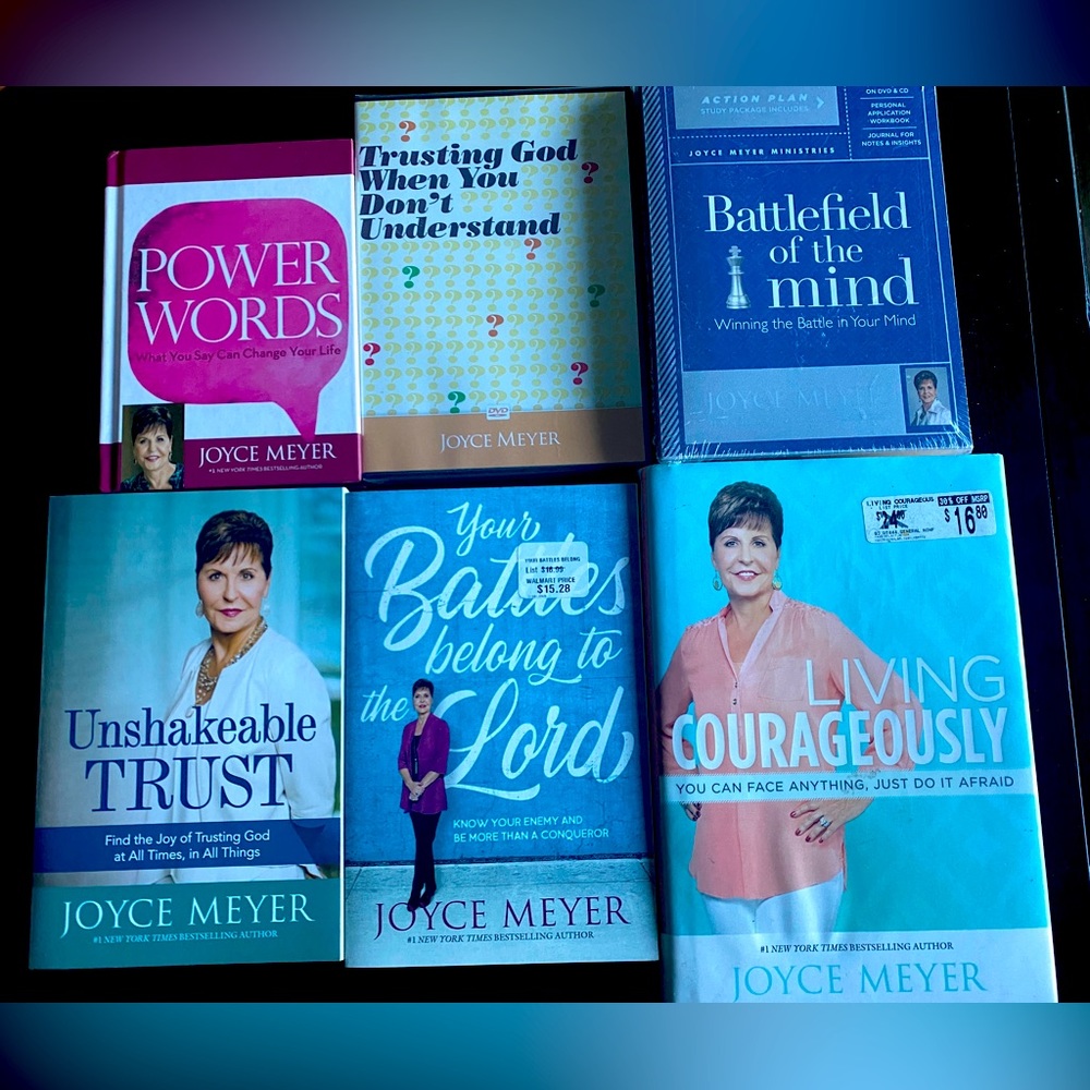 Lot of Joyce Meyer - Books & DVDs
